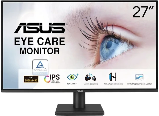 ASUS VA27AQ 27" IPS 2K QHD Eye Care — 75Hz