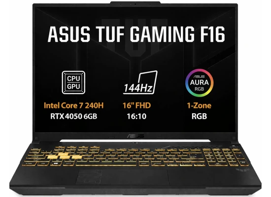 ASUS TUF F16 (2025) FX607VU — Core 7 / RTX 4050 / Black